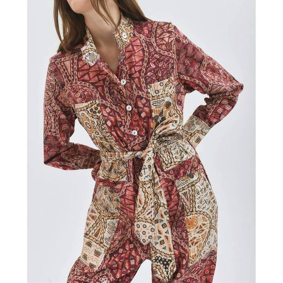 NEW CHUFY gregory jumpsuit in cairo red - Picture 2 of 3